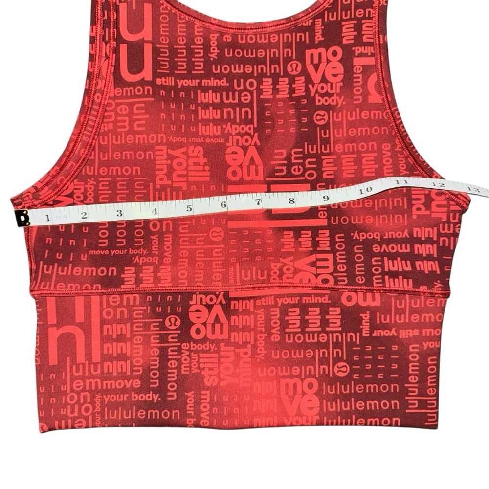 Lululemon Power Pivot Everlux Tank Ombre Red Multi Size 4 Reversible - Picture 5 of 9